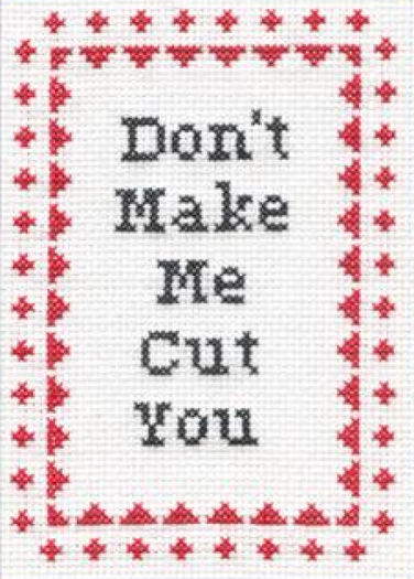 Don't Make Me Needlework Texture