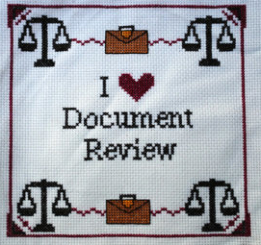 Document Review Needlework Texture