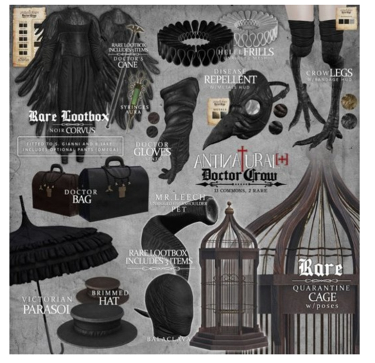 ANTINATURAL[+] Doctor Crow / M / Crow Legs / GOLD