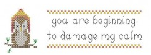 Damage My Calm Needlework Texture