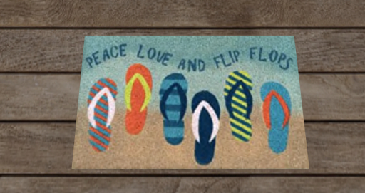 Door- Flipflops Blue