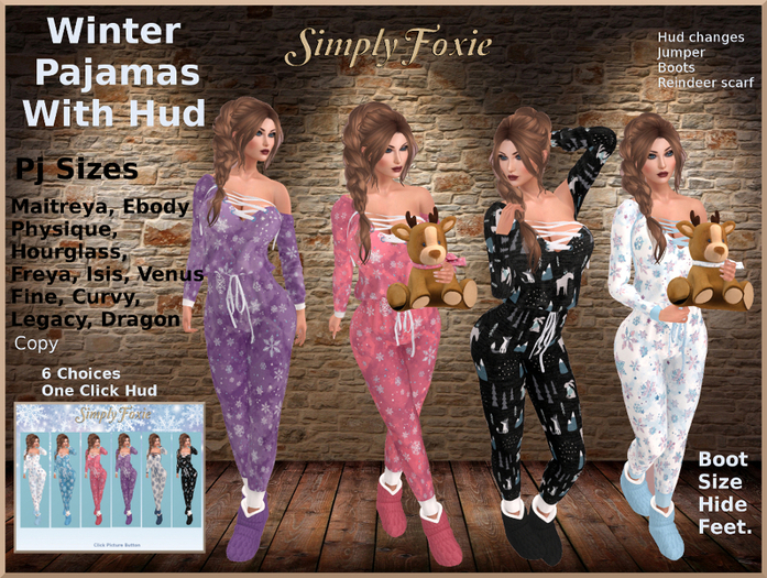 Winter Pajamas With Hud (Boxed)