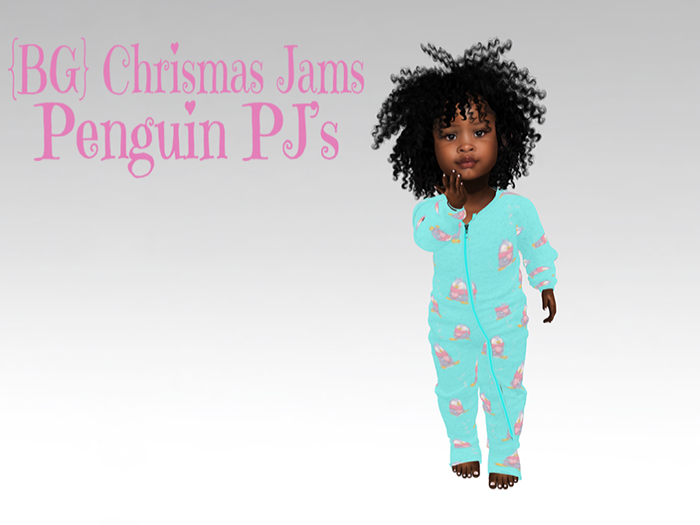 {BG} Christmas Jams Penguin TD Fitted