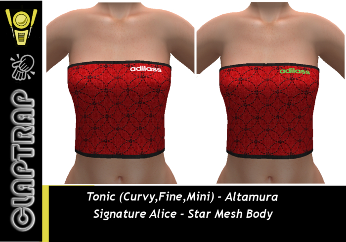 Claptrap Adilass Samurai B Tube Tops (Red)