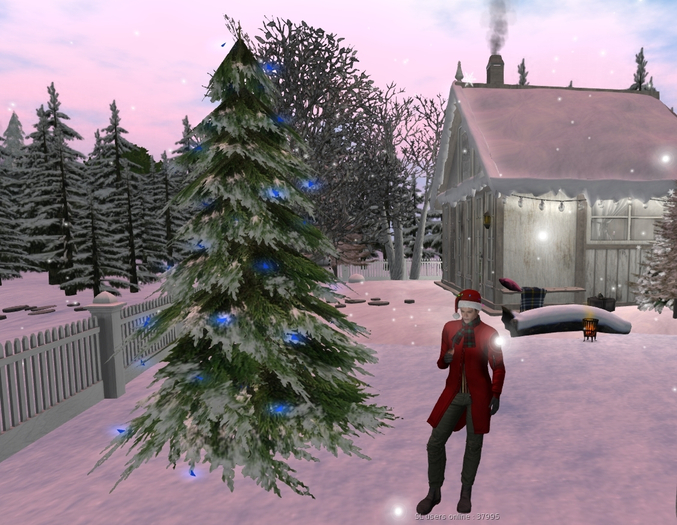 outdoor christmas tree 2020 - 1LI - click toggle snow