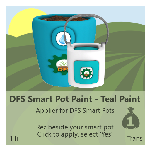 DFS Smart Pot Paint - Teal Paint