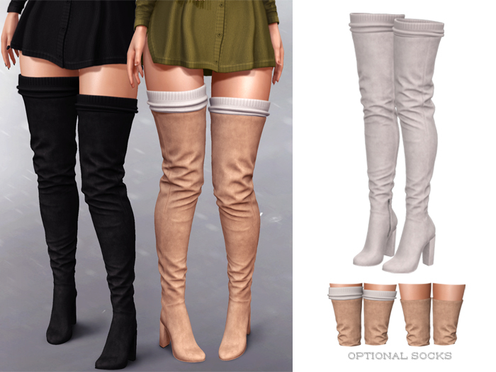 Mossu - Audrey Boots - Pearl 