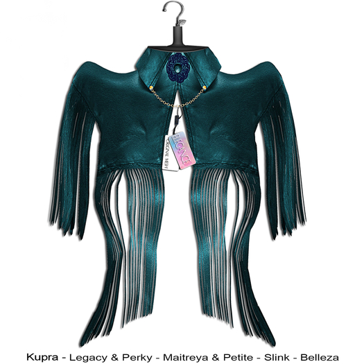 Elegance Boutique - "Bakiu" - Leather Top - Teal - KUPRA / Legacy / Maitreya & Petite / Slink / Belleza 