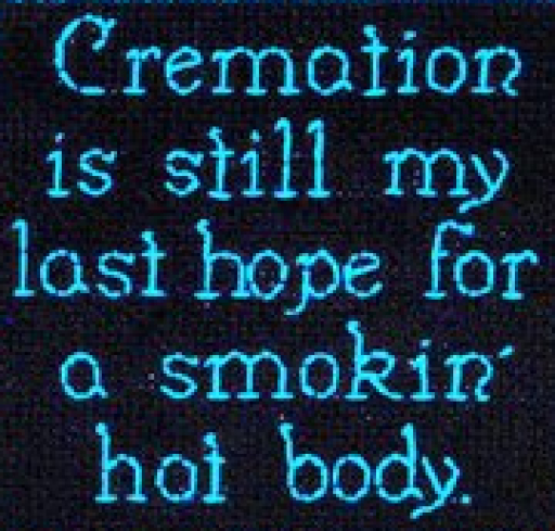 Cremation Last Hope Needlework Texture