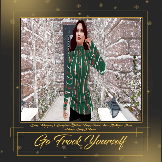 GFY-Green Candy Cane Sweater {Wear Me}