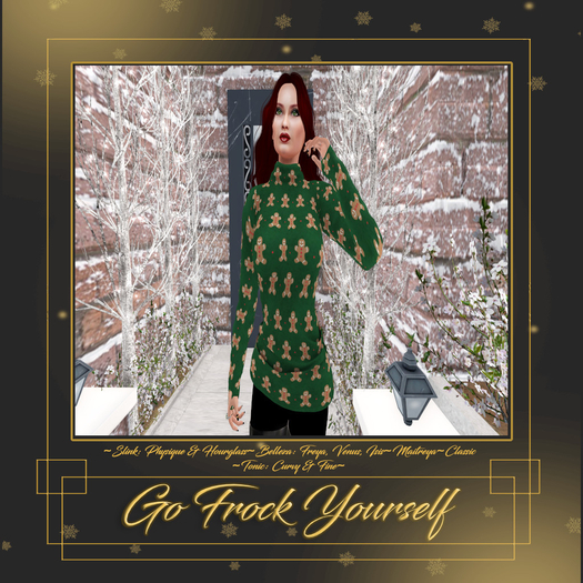 GFY-Green Gingerbread Man Sweater {Wear Me}