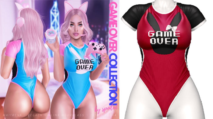 Spoiled - Game Over Bodysuit Red *Updated* for LaraX,Reborn,Phatpussy,Waifus,Juicy Rolls,Kupra & More