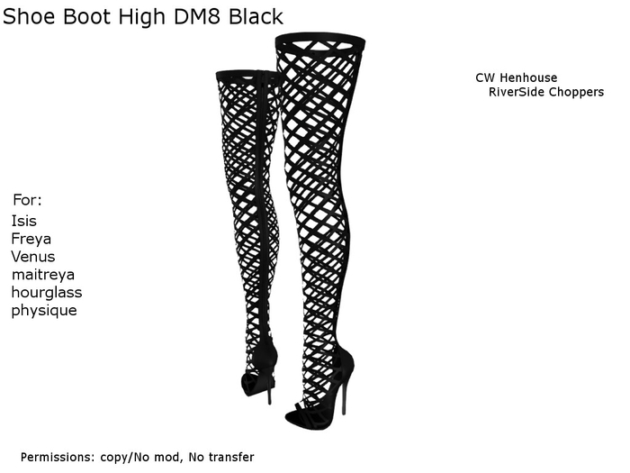 [CW] -Shoe Boot High DM8 Black-BOX