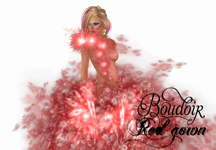 Boudoir red gown