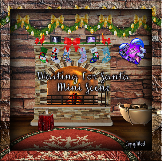 GP&D/P&A - Waiting for Santa - Mini Background Scene Only