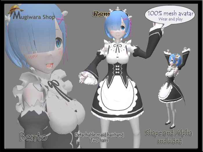 Avatar mesh Rem Re:Zero (Bento)