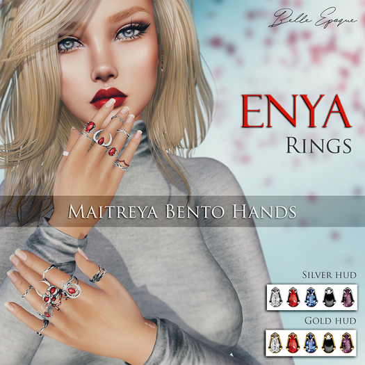 Belle Epoque { Enya Rings } Silver