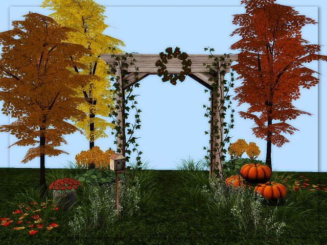 [AE] Garden Store- Fall Farm Arbor