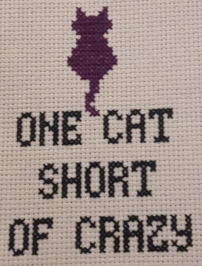 Cat Crazy Needlework Texture