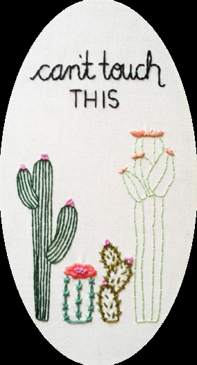Cant Touch This 2 Needlework Texture