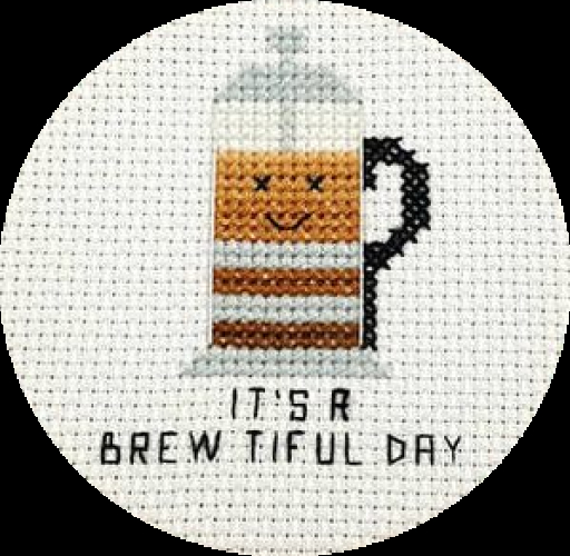Brewtiful Day Needlework Texture