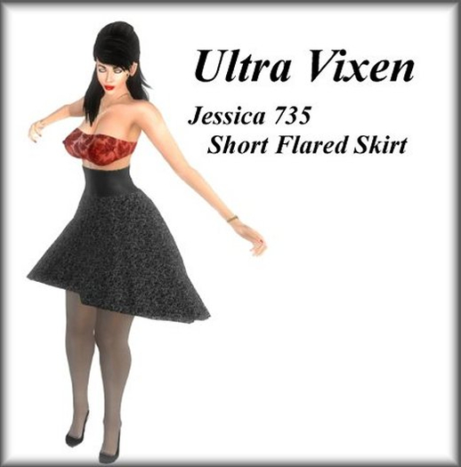 Ultra Vixen II - Jessica 735 - Short Flared Skirt