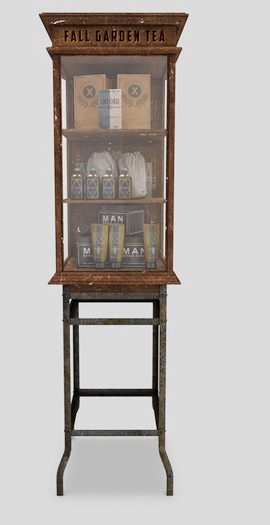 Apple Fall Barber Supply Cabinet RARE