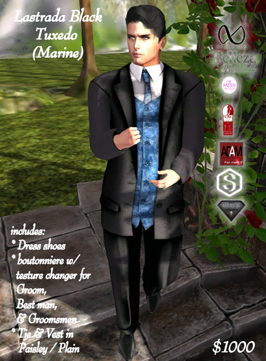 Latrada Black Tuxedo Marine