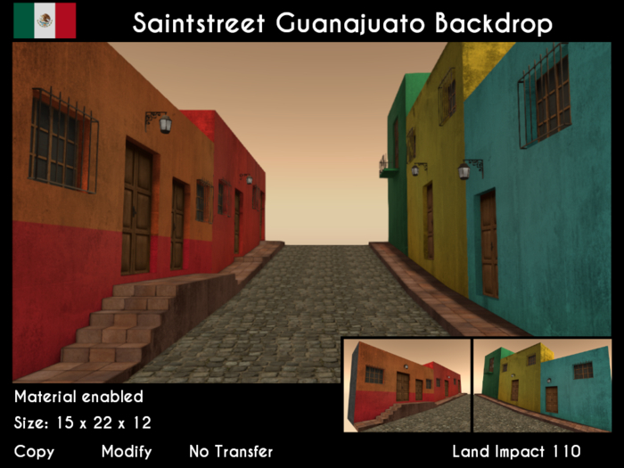 Saintstreet Guanajuato Backdrop (Wear me/Add Unpack)