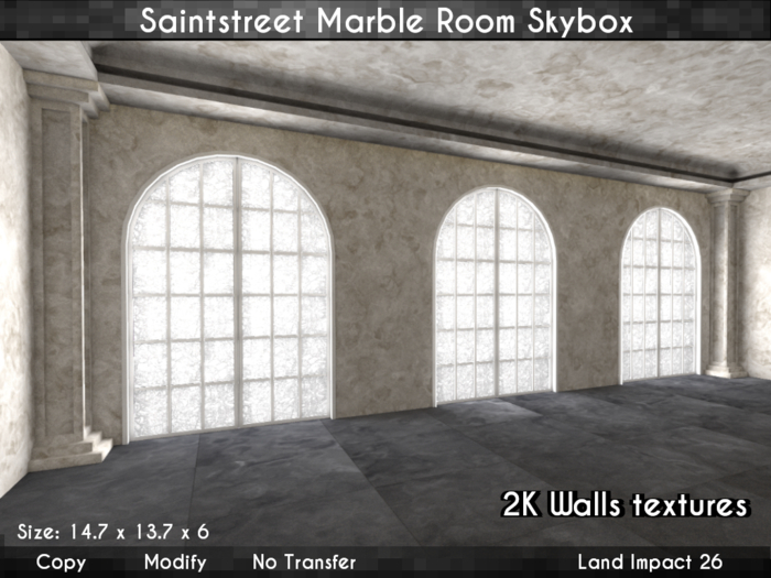 Saintstreet Marble Room Skybox (Wear me/Add Unpack)