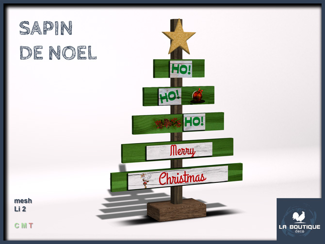 LB - sapin de noel planches (Merry Christmas)