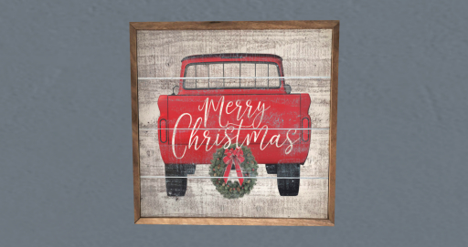 Sign- Christmas Truck