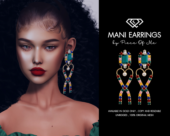 [POM] Mani Earrings (add to unpack)