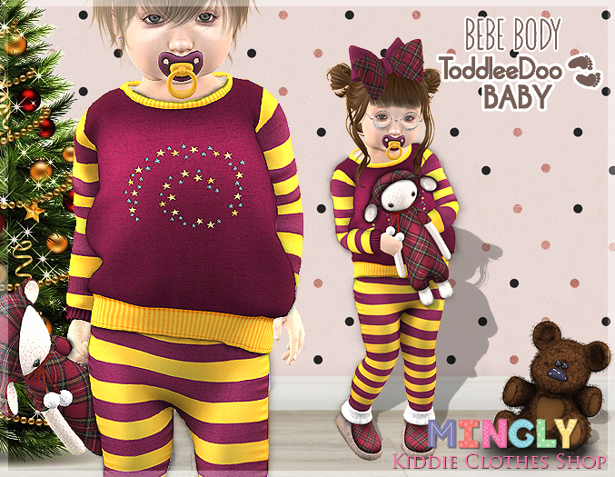Red-yellow pyjama Magic (Toddleedoo & Bebe fitted)