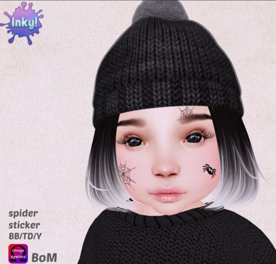 Inky! spider sticker