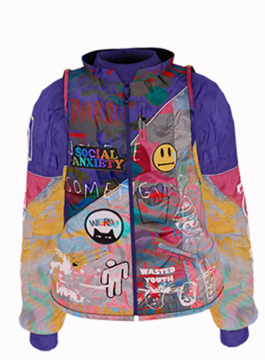 Wasted Youth- Color Block Windbreaker