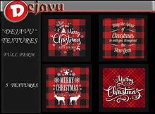 ^Dejavu^ Full Perm Christmas  Pillow Texture 05