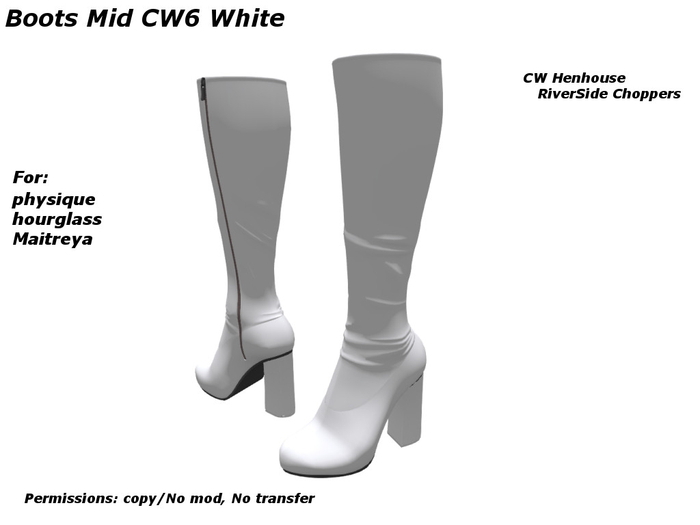 [CW] -Boots Mid CW6 White-BOX