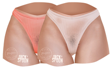 Stories&Co. x Jack Spoon Dawn Thong- Maitreya Lara, Slink Physique&Hourglass, Legacy,Belleza Freya,Reborn - Peach&Cream