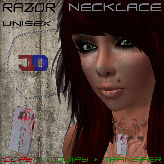 *JD* razor necklace 