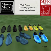 Slink Male Physique-7 pr. Casual clogs collection-Box
