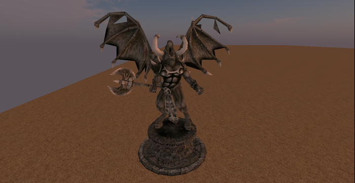 demon statue