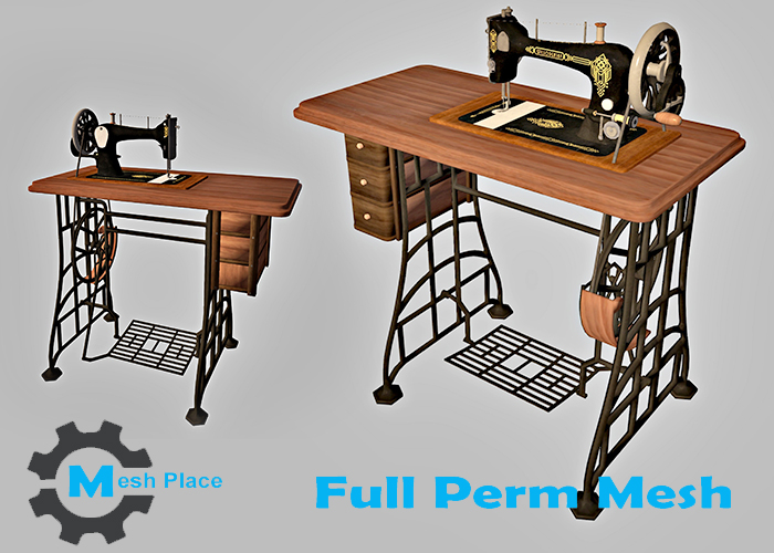 Mesh Place - Vintage Sewing Machine (add to unpack)
