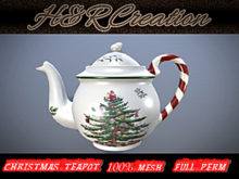 H&R CHRISTMAS TEAPOT- FULL PERM -Package