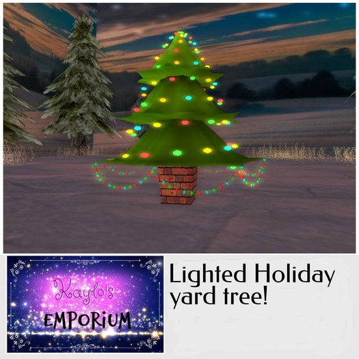 KEdayz-Lighted Holiday yard tree
