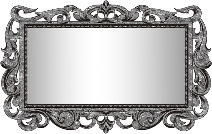 ART PEWTER EMBELLISHED MIIRROR