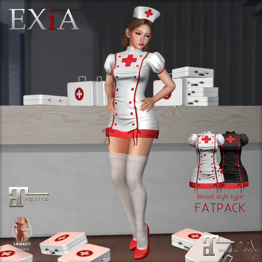 * EXiA * Rilla Nurse Costume FATPACK