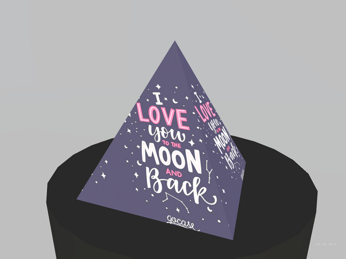 To the Moon Pyramid Knick Knack