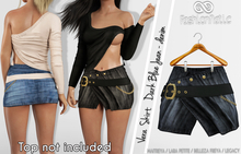 FashionNatic - Vera Skirt Dark Blue Jeans - Maitreya, Lara Petite, Belleza Freya, Legacy