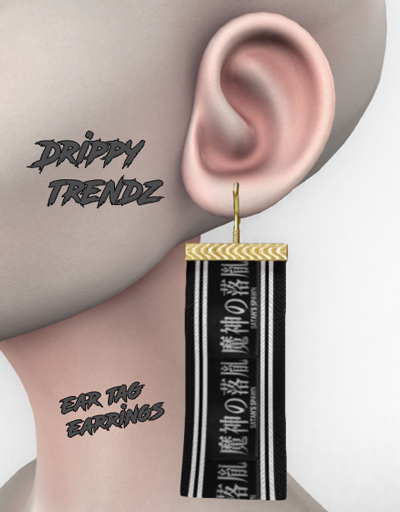 Satan Tag Earrings
